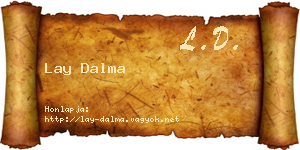 Lay Dalma névjegykártya